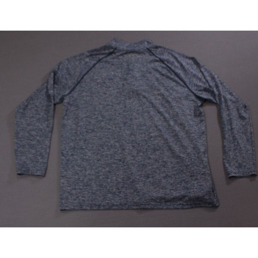 Under Armour Mens HeatGear Loose Fit Heather Blue 1/4 Zip Pullover Lightweight L - Picture 4 of 10